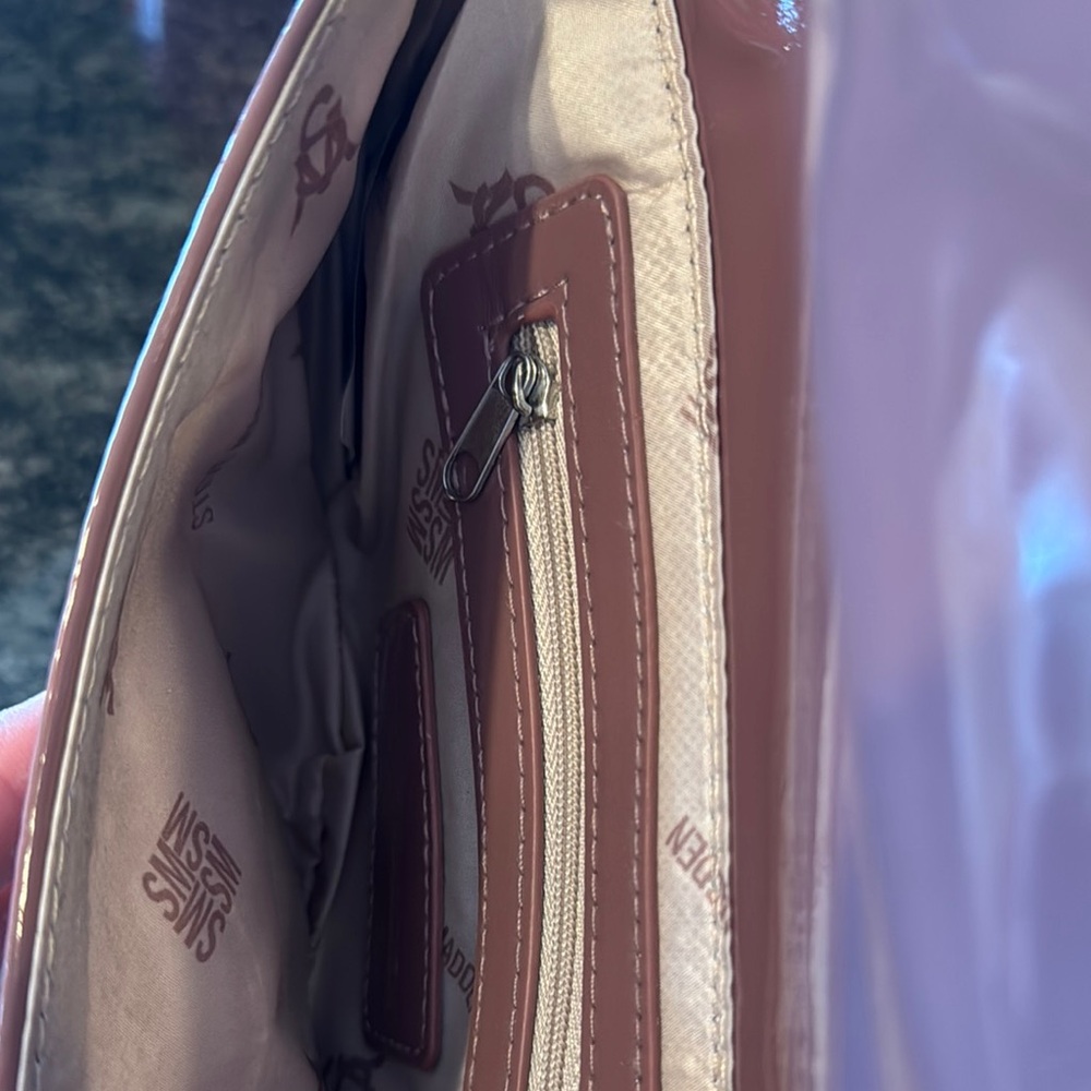 Steve Madden dusty Pink Patent Leather Chain Bag - Picture 4 of 4
